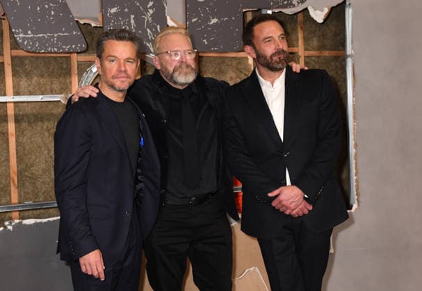 NEW YORK, NY - JANUARY 13: Matt Damon, Joe Carnahan and Ben Affleck at the Netflix World premiere of The Rip at Alice Tully Hall on January 13, 2026 in New York City. Copyright: xMediaPunchx