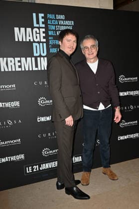Le Mage Du Kremlin Premiere - Paris Paul Dano and Olivier Assayas attending to the premiere of ‘Le mage du Kremlin’ held at the French cinematheque, in Paris, France on January 13, 2026. Photo by Mireille Ampilhac ABACAPRESS.COM Paris France  Copyright: xAmpilhacxMireille ABACAx