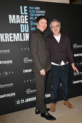 Le Mage Du Kremlin Premiere - Paris Paul Dano and Olivier Assayas attending to the premiere of ‘Le mage du Kremlin’ held at the French cinematheque, in Paris, France on January 13, 2026. Photo by Mireille Ampilhac ABACAPRESS.COM Paris France  Copyright: xAmpilhacxMireille ABACAx