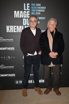 Le Mage Du Kremlin Premiere - Paris Olivier Assayas and Constantin Costa-Gavras attending to the premiere of ‘Le mage du Kremlin’ held at the French cinematheque, in Paris, France on January 13, 2026. Photo by Mireille Ampilhac ABACAPRESS.COM Paris France  Copyright: xAmpilhacxMireille ABACAx