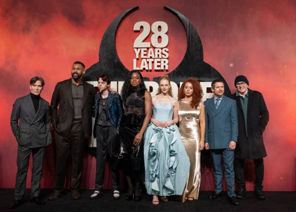 Cillian Murphy, Chi Lewis-Parry, Alfie Williams, Nia DaCosta, Emma Laird, Erin Kellyman, Jack O Connell and Danny Boyle attends 28 Years Later: The Bone Temple World Premiere at the BFI IMAX in London, England. UK. Tuesday 13th January 2026 Copyright: xJamesxWarrenx ae63h144
