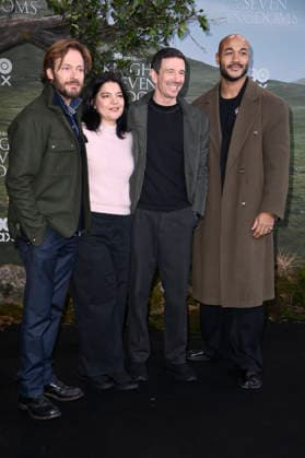 Andreas Pietschmann, Jasmin Tabatabai, Oliver Berben and Malick Bauer at the premiere of the HBO Max series A Knight of the Seven Kingdoms at Zoo Palast Berlin, 13 01 2026 Foto:xN.xKubelkax xFuturexImagex knight_6126