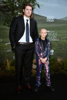 Peter Claffey and Dexter Sol Ansell at the premiere of the HBO Max series A Knight of the Seven Kingdoms at Zoo Palast Berlin, 13 01 2026 Foto:xN.xKubelkax xFuturexImagex knight_6163