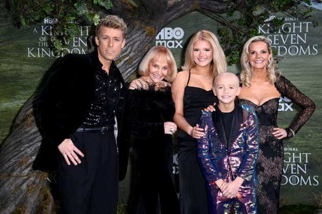 Jonathan Ansell, Wendy King, Sienna Valentine Ansell, Dexter Sol Ansell and Debbie King at the premiere of the HBO Max series A Knight of the Seven Kingdoms at Zoo Palast Berlin, 13 01 2026 Foto:xN.xKubelkax xFuturexImagex knight_6182