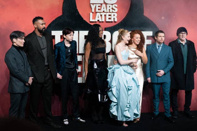 28 Years Later The Bone Temple World Premiere - London (L-R) Cillian Murphy, Chi Lewis-Parry, Alfie Williams, Nia DaCosta, Emma Laird, Erin Kellyman, Jack O Connell and Danny Boyle attend the 28 Years Later: The Bone Temple World Premiere at BFI IMAX Waterloo Photo by LounisPhotography ABACAPRESS.COM London United Kingdom  Copyright: xLounisPhotography ABACAx