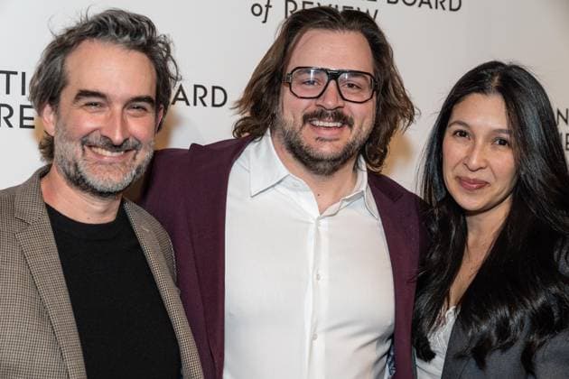 January 13, 2026, Bronx, New York, USA: Jay Duplass, Michael Strassner and Shuli Harel attend National Board of Review Awards Gala at Cipriani 42nd Street in New York, NY on January 13, 2026 Bronx USA - ZUMAr339 20260113_znp_r339_120 Copyright: xLevxRadinx