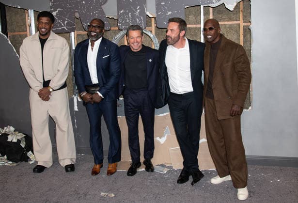 Arrivals for the World Premiere Of The Rip Featuring: Joe Johnson, Shannon Sharpe, Matt Damon, Ben Affleck and Chad Johnson Where: New York, New York, United States When: 13 Jan 2026 Credit: Janet Mayer INSTARimages.com EDITORIAL USE ONLY. NOT FOR USE BY NEWSPAPERS BASED IN THE UK. Copyright: xx instar55380814