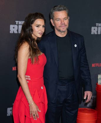 Arrivals for the World Premiere Of The Rip Featuring: Luciana Barroso, Matt Damon Where: New York, New York, United States When: 13 Jan 2026 Credit: Janet Mayer INSTARimages.com EDITORIAL USE ONLY. NOT FOR USE BY NEWSPAPERS BASED IN THE UK. Copyright: xx instar55380819