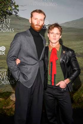 abb Edward Ashley and Finn Bennett on the black carpet at the theatrical release of the world premiere of HBO Max A Knight of the Seven Kingdoms of the US American fantasy series at Zoo Palaast on 13 01 2025 in Berlin Berlin Germany