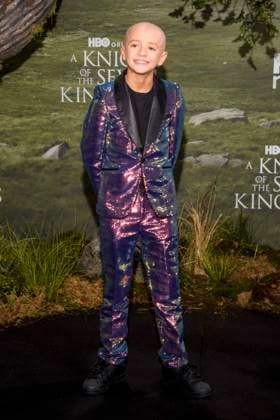 abb Dexter Sol Ansell on the black carpet at the theatrical release of the world premiere of HBO Max A Knight of the Seven Kingdoms the US American fantasy series at Zoo Palaast on 13 01 2025 in Berlin Berlin Germany