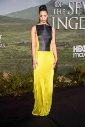 abb Tanzyn Crawford as a guest on the black carpet at the world premiere of HBO Max A Knight of the Seven Kingdoms, the US fantasy series at Zoo Palaast on 13 01 2025 in Berlin Berlin Germany