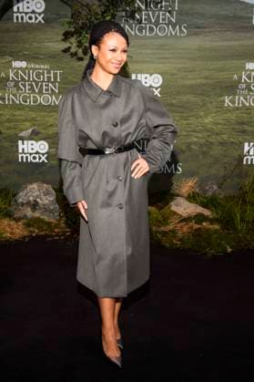 abb Myha™la Myhala Herrold as a guest on the black carpet at the world premiere of HBO Max A Knight of the Seven Kingdoms, the US fantasy series at Zoo Palaast on 13 01 2025 in Berlin Berlin Germany