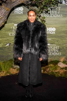 abb Hadnet Tesfai on the black carpet at the theatrical release of the world premiere of HBO Max A Knight of the Seven Kingdoms of the US fantasy series at Zoo Palaast on 13 01 2025 in Berlin Berlin Germany