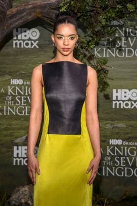abb Tanzyn Crawford as a guest on the black carpet at the world premiere of HBO Max A Knight of the Seven Kingdoms, the US fantasy series at Zoo Palaast on 13 01 2025 in Berlin Berlin Germany