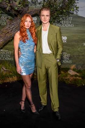 abb Emily Rose Best and Henry Ashton as guests on the black carpet at the world premiere of HBO Max A Knight of the Seven Kingdoms, the US fantasy series at Zoo Palaast on 13 01 2025 in Berlin Berlin Germany