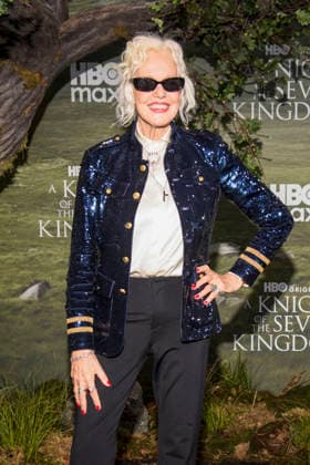 abb Ellen von Unwerth as a guest on the black carpet at the world premiere of HBO Max A Knight of the Seven Kingdoms, the US fantasy series at Zoo Palaast on 13 01 2025 in Berlin Berlin Germany