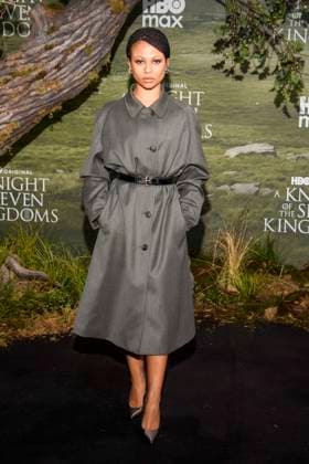 abb Myha™la Myhala Herrold as a guest on the black carpet at the world premiere of HBO Max A Knight of the Seven Kingdoms, the US fantasy series at Zoo Palaast on 13 01 2025 in Berlin Berlin Germany