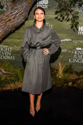 abb Myha™la Myhala Herrold as a guest on the black carpet at the world premiere of HBO Max A Knight of the Seven Kingdoms, the US fantasy series at Zoo Palaast on 13 01 2025 in Berlin Berlin Germany