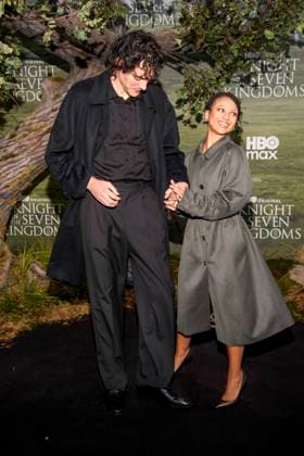 abb Armando Rivera husband Myha™la Myhala Herrold as a guest on the black carpet at the world premiere of HBO Max A Knight of the Seven Kingdoms of the US fantasy series at Zoo Palaast on 13 01 2025 in Berlin Berlin Germany
