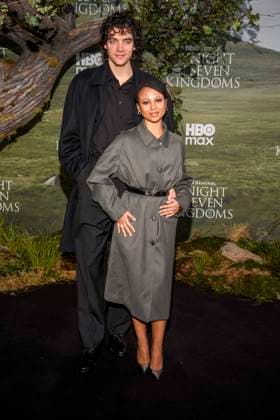 abb Armando Rivera husband Myha™la Myhala Herrold as a guest on the black carpet at the world premiere of HBO Max A Knight of the Seven Kingdoms of the US fantasy series at Zoo Palaast on 13 01 2025 in Berlin Berlin Germany