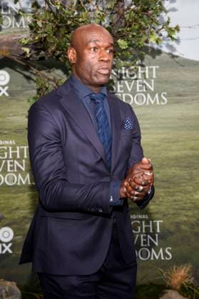 abb Steve Toussaint as a guest on the black carpet at the world premiere of HBO Max A Knight of the Seven Kingdoms, the US fantasy series at Zoo Palaast on 13 01 2025 in Berlin Berlin Germany