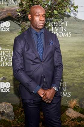abb Steve Toussaint as a guest on the black carpet at the world premiere of HBO Max A Knight of the Seven Kingdoms, the US fantasy series at Zoo Palaast on 13 01 2025 in Berlin Berlin Germany