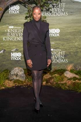 abb Florence Kasumba as a guest on the black carpet at the world premiere of HBO Max A Knight of the Seven Kingdoms, the US fantasy series at Zoo Palaast on 13 01 2025 in Berlin Berlin Germany