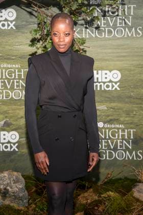 abb Florence Kasumba as a guest on the black carpet at the world premiere of HBO Max A Knight of the Seven Kingdoms, the US fantasy series at Zoo Palaast on 13 01 2025 in Berlin Berlin Germany