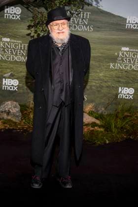 abb George R R Martin as guest on the black carpet at the world premiere of HBO Max A Knight of the Seven Kingdoms of the US fantasy series at Zoo Palaast on 13 01 2025 in Berlin Berlin Germany