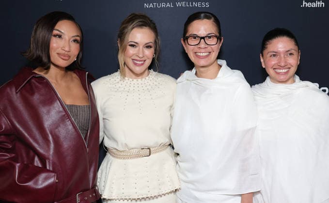 FilmHub & Siddhayatan Tirth productions present the Los Angeles red carpet premiere for the 4-Part docuseries Balance: A Perimenopause Journey at Pacific Design Centre Featuring: Jennie Mai, Alyssa Milano, Sadhvi Siddhali Shree, Sadhvi Anubhuti Where: Los Angeles, California, United States When: 13 Jan 2026 Credit: Faye s Vision Cover Images EDITORIAL USE ONLY. NOT FOR USE BY NEWSPAPERS BASED IN THE UK. Copyright: xx coverimg55381289