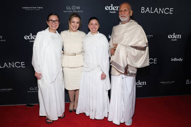 FilmHub & Siddhayatan Tirth productions present the Los Angeles red carpet premiere for the 4-Part docuseries Balance: A Perimenopause Journey at Pacific Design Centre Featuring: Sadhvi Siddhali Shree, Alyssa Milano, Sadhvi Anubhuti, Acharya Shree Yogeesh Where: Los Angeles, California, United States When: 13 Jan 2026 Credit: Faye s Vision Cover Images EDITORIAL USE ONLY. NOT FOR USE BY NEWSPAPERS BASED IN THE UK. Copyright: xx coverimg55381204