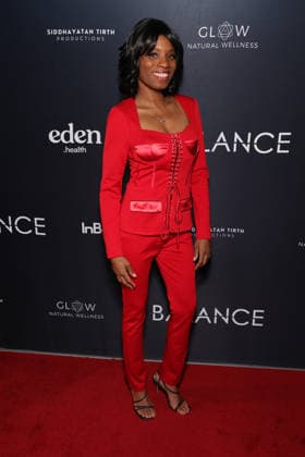 FilmHub & Siddhayatan Tirth productions present the Los Angeles red carpet premiere for the 4-Part docuseries Balance: A Perimenopause Journey at Pacific Design Centre Featuring: Angelique Bates Where: Los Angeles, California, United States When: 13 Jan 2026 Credit: Faye s Vision Cover Images EDITORIAL USE ONLY. NOT FOR USE BY NEWSPAPERS BASED IN THE UK. Copyright: xx coverimg55381218