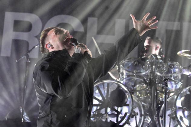 Samuel David Carter and Dan Searle from the Architects live at a concert in the Swiss Life Hall Hannover, 13 01 202 Foto:xN.xHeuselx xFuturexImagex architects_6107