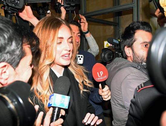 Chiara Ferragni Arrives In Court For Pandoro Gate - Milan Chiara Ferragni arrives at the Milan courthouse for the sentencing in her trial for fraud in the pandoro and Easter egg scandal. Milan, Italy on January 14, 2026. Photo by Maurizio Maule IPA ABACAPRESS.COM Milan Italy  Copyright: xMaulexMaurizio IPA ABACAx