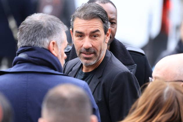 Figure of French Football Rolland Courbis funeral - Paris Robert Pires arriving to the funeral ceremony for Rolland Courbis at Madeleine church in Paris, France on January 14, 2026. Rolland Courbis, a former French footballer, coach and outspoken media commentator has died aged 72. Photo by Jerome Domine ABACAPRESS.COM Paris France  Copyright: xDominexJerome ABACAx