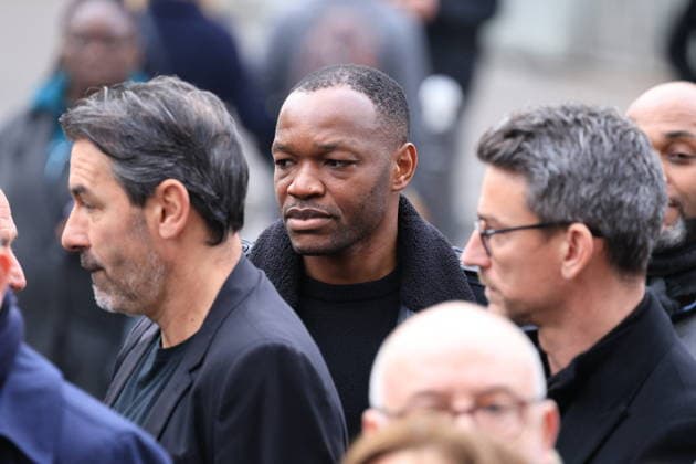 Figure of French Football Rolland Courbis funeral - Paris Steve Mandanda arriving to the funeral ceremony for Rolland Courbis at Madeleine church in Paris, France on January 14, 2026. Rolland Courbis, a former French footballer, coach and outspoken media commentator has died aged 72. Photo by Jerome Domine ABACAPRESS.COM Paris France  Copyright: xDominexJerome ABACAx