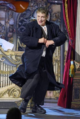Katharina Thalbach at the photo rehearsal of the play SAUERKOHL UND MISSETATEN Max und Moritz by Wilhelm Busch at the Komödie am Kurfürstendamm in the Ernst Reuter Saal in Berlin on 14 01 2026
