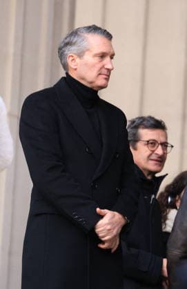 Figure of French Football Rolland Courbis Funeral - Paris Olivier Letang after the funeral ceremony for Rolland Courbis at Madeleine church in Paris, France on January 14, 2026. Rolland Courbis, a former French footballer, coach and outspoken media commentator has died aged 72. Photo by Jerome Domine ABACAPRESS.COM Paris Ile-de-France France  Copyright: xDominexJerome ABACAx