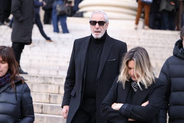 Figure of French Football Rolland Courbis Funeral - Paris Jean Claude Darmon leaving the funeral ceremony for Rolland Courbis at Madeleine church in Paris, France on January 14, 2026. Rolland Courbis, a former French footballer, coach and outspoken media commentator has died aged 72. Photo by Jerome Domine ABACAPRESS.COM Paris France  Copyright: xDominexJerome ABACAx