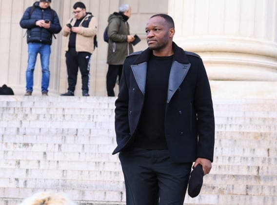Figure of French Football Rolland Courbis Funeral - Paris Steve Mandanda leaving the funeral ceremony for Rolland Courbis at Madeleine church in Paris, France on January 14, 2026. Rolland Courbis, a former French footballer, coach and outspoken media commentator has died aged 72. Photo by Jerome Domine ABACAPRESS.COM Paris France  Copyright: xDominexJerome ABACAx