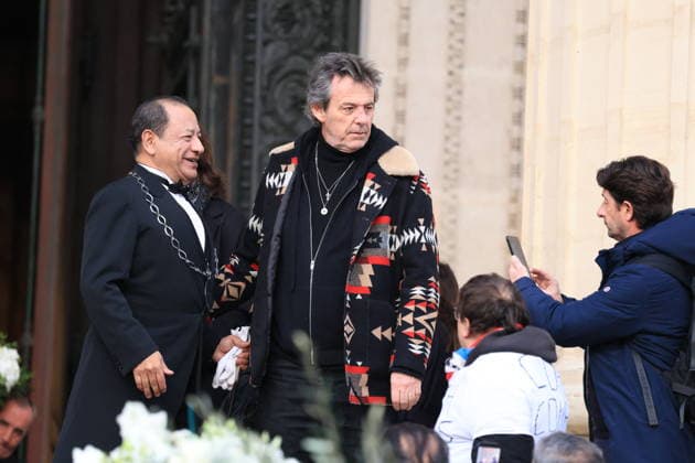 Figure of French Football Rolland Courbis Funeral - Paris Jean-Luc Reichmann leaving the funeral ceremony for Rolland Courbis at Madeleine church in Paris, France on January 14, 2026. Rolland Courbis, a former French footballer, coach and outspoken media commentator has died aged 72. Photo by Jerome Domine ABACAPRESS.COM Paris France  Copyright: xDominexJerome ABACAx