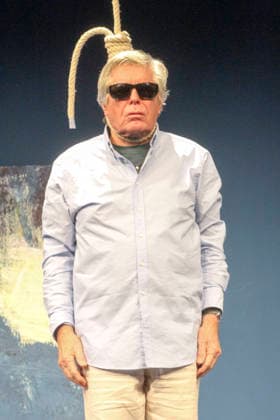 abb Sigmar Solbach in the role of the husband Julian Actor Actor at the photo rehearsal scene for the play Der Abschiedsbrief by Audrey Schebat on stage at the Komoedie Winterhuder Faehrhaus on 14 01 2016 in Hamburg Hamburg Germany