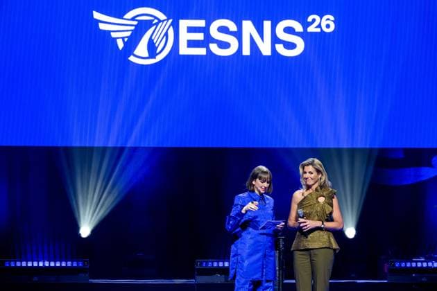 Groningen, The Netherlands, 2026-01-14 14:57:12 GRONINGEN, January 14, 2026, De Oosterpoort. Queen Maxima opens the 40th edition of Eurosonic Noorderslag (ESNS) at De Oosterpoort in Groningen. ESNS is an independent platform that puts European music talent in the spotlight worldwide. ESNS offers European artists, with a special focus on Dutch talent, the opportunity to break through and become the headliners of tomorrow. PHOTO: NLBeeld Patrick van Emst Credit: NL Beeld Patrick van Emst  Copyright: xx x