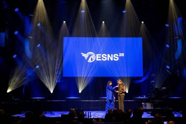 Groningen, The Netherlands, 2026-01-14 14:55:15 GRONINGEN, January 14, 2026, De Oosterpoort. Queen Maxima opens the 40th edition of Eurosonic Noorderslag (ESNS) at De Oosterpoort in Groningen. ESNS is an independent platform that puts European music talent in the spotlight worldwide. ESNS offers European artists, with a special focus on Dutch talent, the opportunity to break through and become the headliners of tomorrow. PHOTO: NLBeeld Patrick van Emst Credit: NL Beeld Patrick van Emst  Copyright: xx x