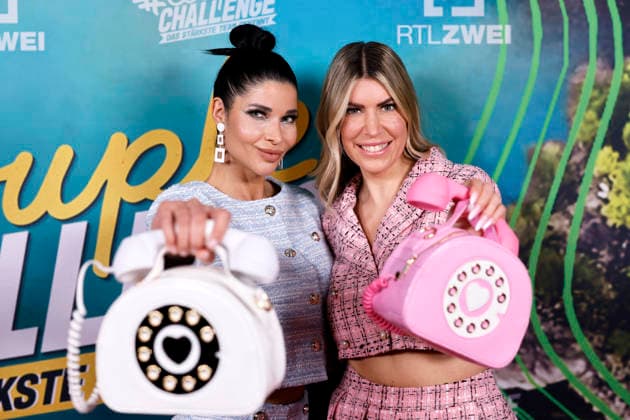 Erotic model Micaela Schäfer and model Tanja Brockmann at the premiere of the reality format Couple Challenge The strongest team wins by RTL2 at the Cinenova cinema Cologne, 14 01 2026 NRW Germany Copyright: xChristophxHardtx