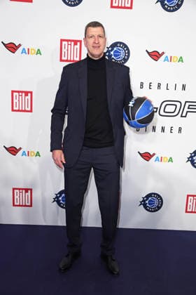 Patrick Femerling arriving at the NBA TIP OFF DINNER at the Axel Springer Tower in Berlin on 14 01 2026