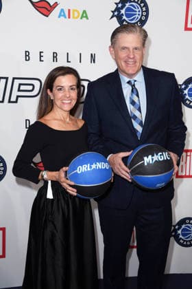 Guest, Charles Freeman President of Business Operations Orlando Magic on arrival at the NBA TIP OFF DINNER at the Axel Springer Tower in Berlin on 14 01 2026