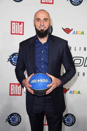Marcin Gortat NBA legend arriving at the NBA TIP OFF DINNER at the Axel Springer Tower in Berlin on 14 01 2026
