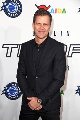 Oliver Bierhoff arriving at the NBA TIP OFF DINNER at the Axel Springer Tower in Berlin on 14 01 2026