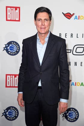 Marcus Hoefl arriving at the NBA TIP OFF DINNER at the Axel Springer Tower in Berlin on 14 01 2026